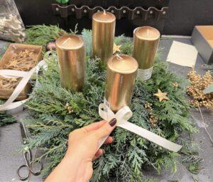 Workshop Kurse Advent Adventskranz Adventsfloristik SILBERKNOSPE Aadorf Ettenhausen Thurgau Ostschweiz Zürich
