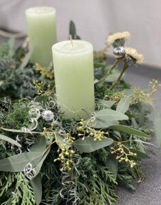 Workshop Kurse Advent Adventskranz Adventsfloristik SILBERKNOSPE Aadorf Ettenhausen Thurgau Ostschweiz Zürich