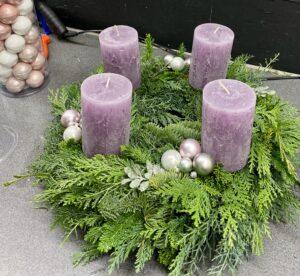 Workshop Kurse Advent Adventskranz Adventsfloristik SILBERKNOSPE Aadorf Ettenhausen Thurgau Ostschweiz Zürich