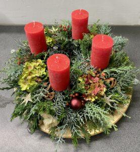 Kurs Adventskranz Workshop Kurse Advent Adventsfloristik SILBERKNOSPE Floristik Aadorf Ettenhausen Thurgau Ostschweiz Zürich