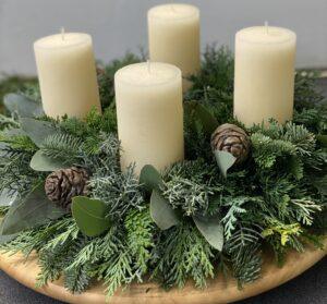Kurs Adventskranz Workshop Kurse Advent Adventsfloristik SILBERKNOSPE Floristik Aadorf Ettenhausen Thurgau Ostschweiz Zürich