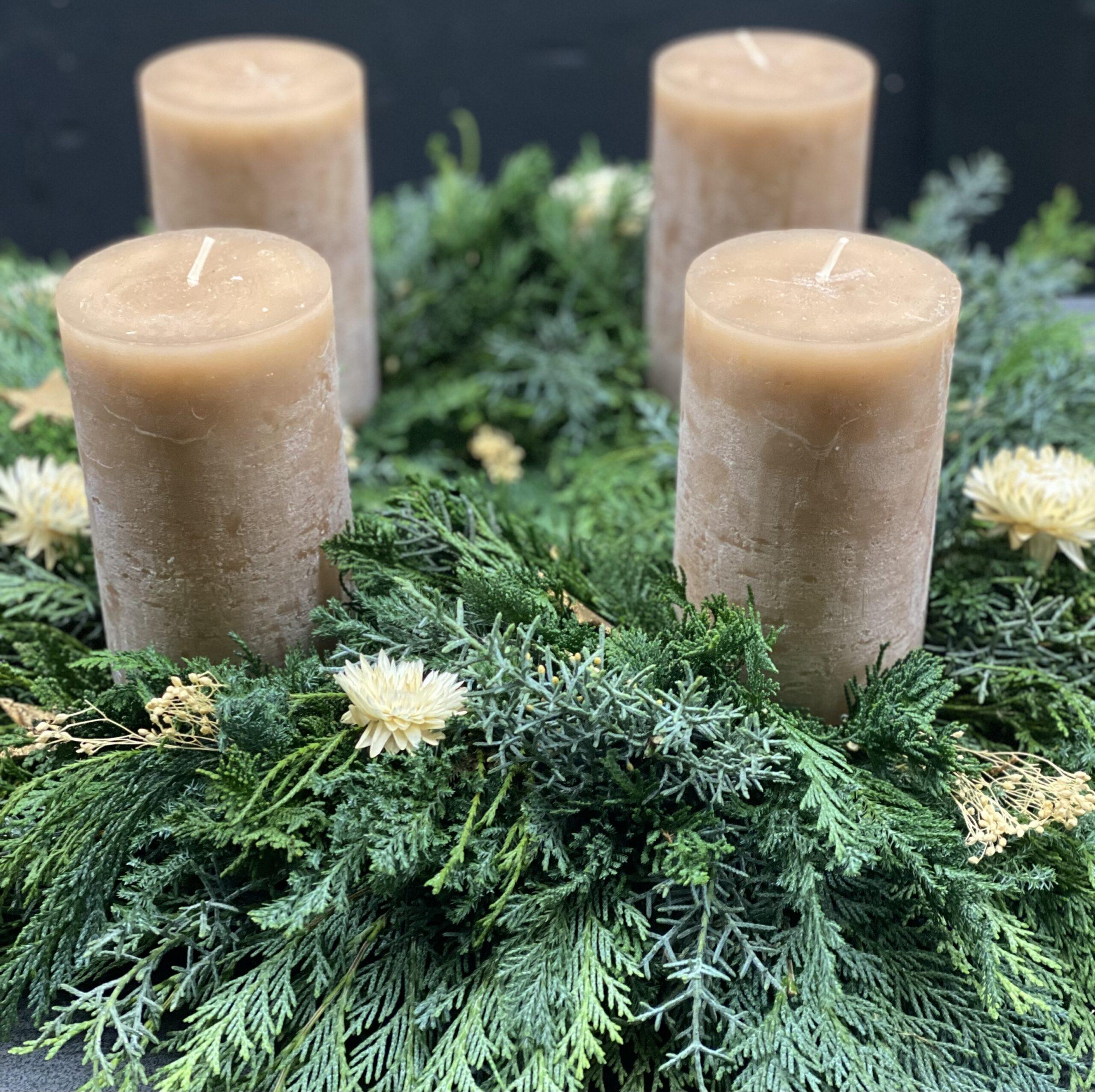 Kurs Adventskranz Workshop Kurse Advent Adventsfloristik SILBERKNOSPE Floristik Aadorf Ettenhausen Thurgau Ostschweiz Zürich