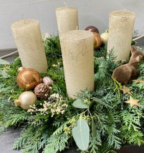 Kurs Adventskranz Workshop Kurse Advent Adventsfloristik SILBERKNOSPE Floristik Aadorf Ettenhausen Thurgau Ostschweiz Zürich