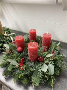 Kurs Adventskranz Workshop Kurse Advent Adventsfloristik SILBERKNOSPE Floristik Aadorf Ettenhausen Thurgau Ostschweiz Zürich