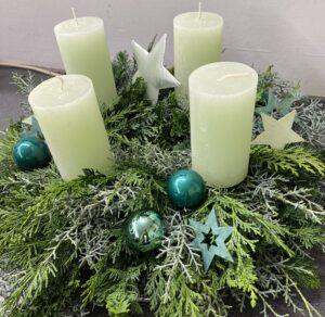 Kurs Adventskranz Workshop Kurse Advent Adventsfloristik SILBERKNOSPE Floristik Aadorf Ettenhausen Thurgau Ostschweiz Zürich