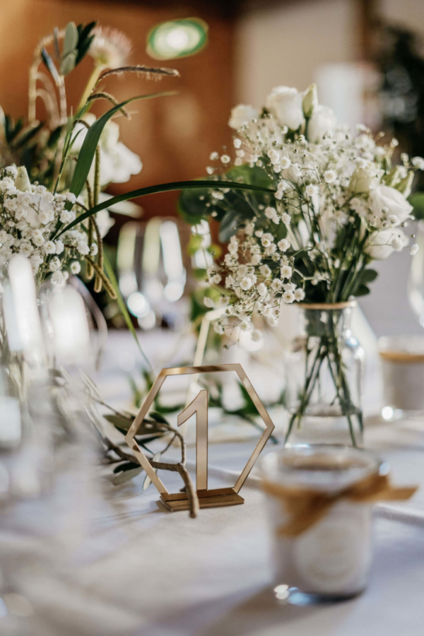 Hochzeitsfloristik Tischdeko Thurgau Zürich St.Gallen SILBERKNOSPE