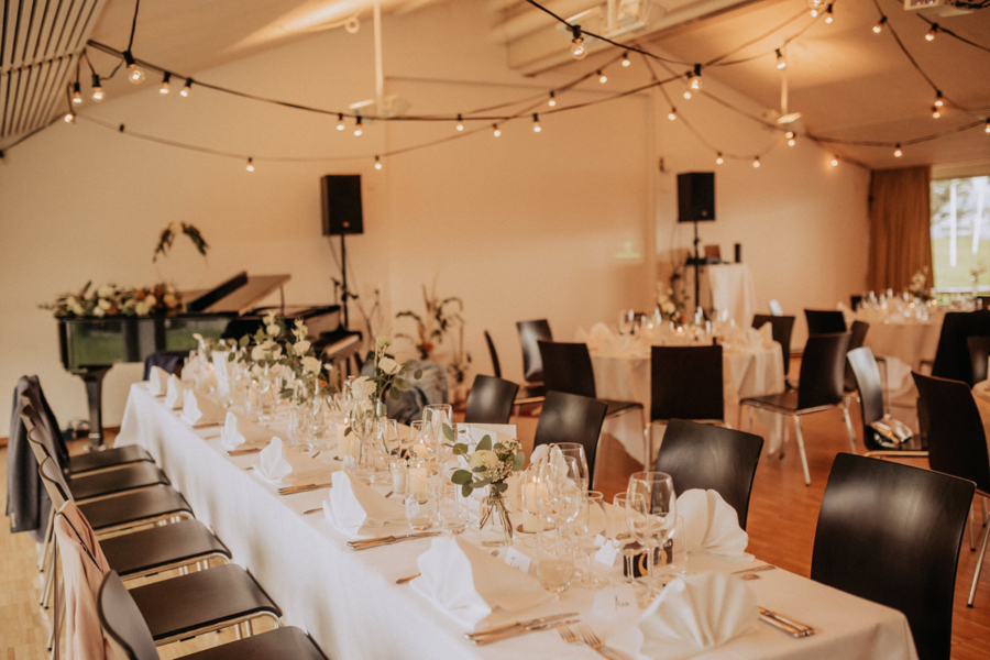 Tischdeko Hochzeit im Hotel Boldern Männedorf SILBERKNOSPE Zürich Thurgau St.Gallen